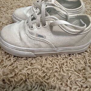Vans Kids Cream Canvas Sneakers